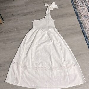 SHEIN one shoulder tie summer dress